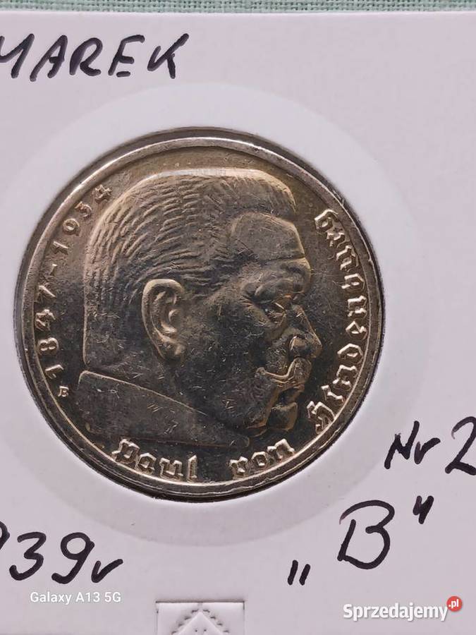 5 Marek Niemcy 1939 r Paul von Hindenburg men B Konin