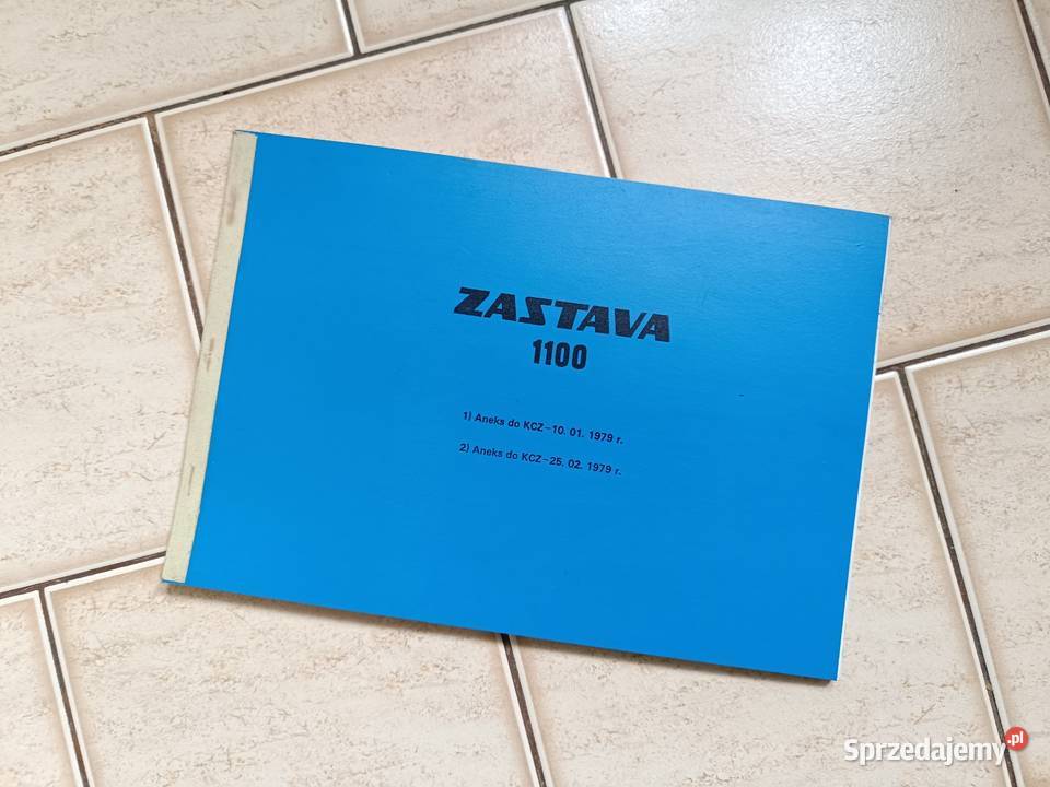 Zastava 1100 Aneks do KCZ10011979r