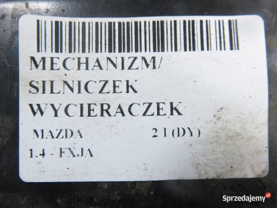 MECHANIZM WYCIERACZEK MAZDA 2 I DY osobowe małopolskie