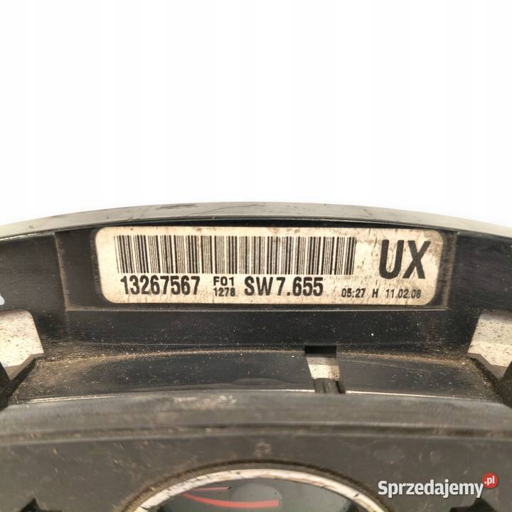 LICZNIK ZEGARY 13267567 UX Opel Astra H Zafira B lubelskie Chełm