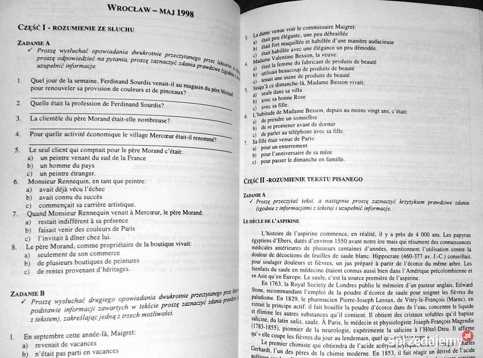 Język francuski Tematy i zagadnienia maturalne Chełm