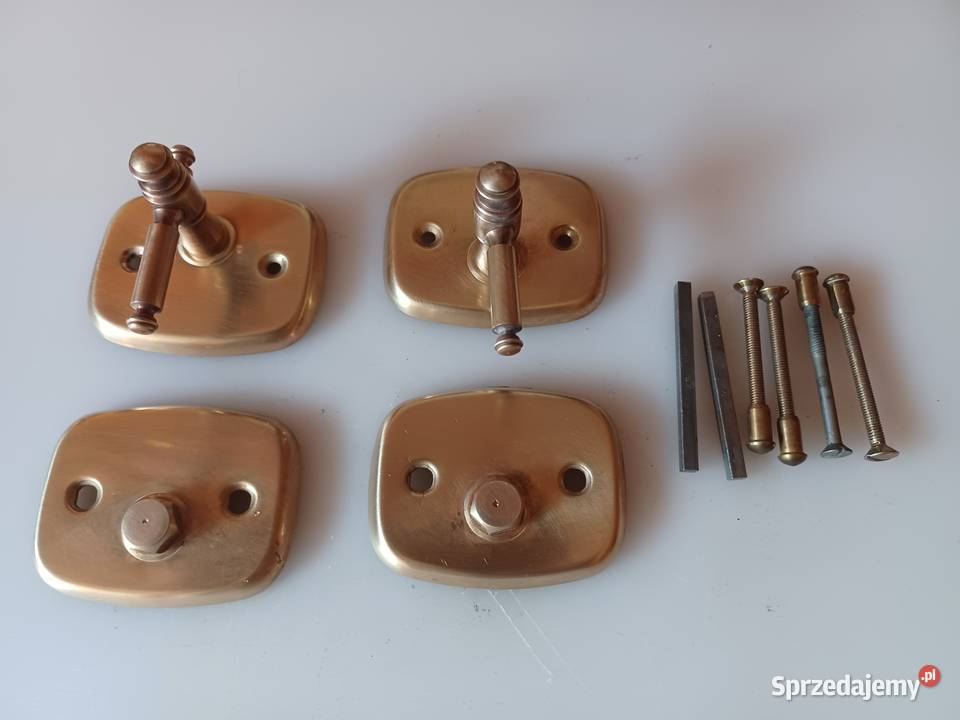 Komplet zamknięć do drzwi łazienkowych Mosiądz Drzwi Poznań