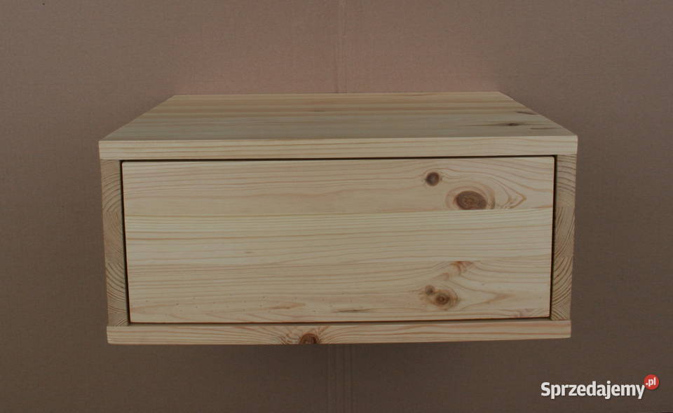 szafka nocna LOFT wisząca ścienna lite drewno Mielec
