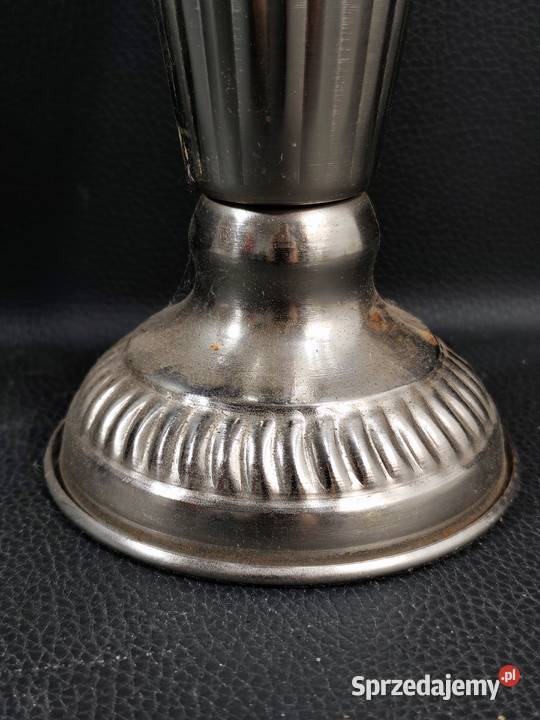 Klasyczny Wazon Platerowany w Stylu Art Deco Poddębice