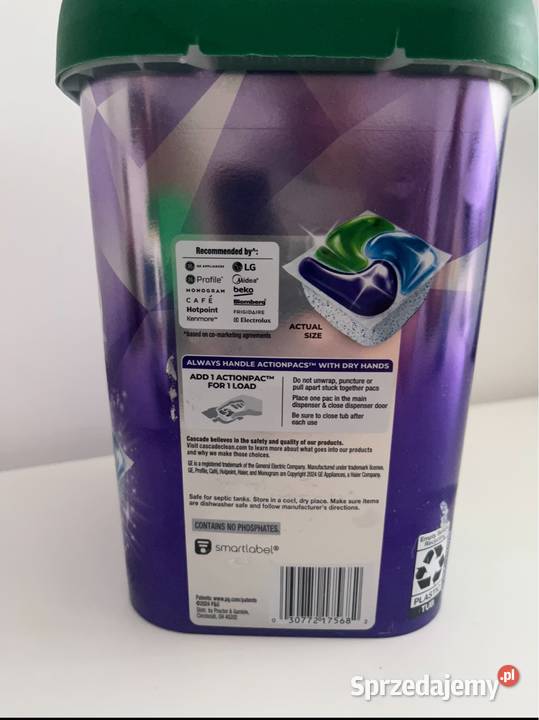 Cascade Platinum Plus 57 kapsułek do zmywarki Poznań
