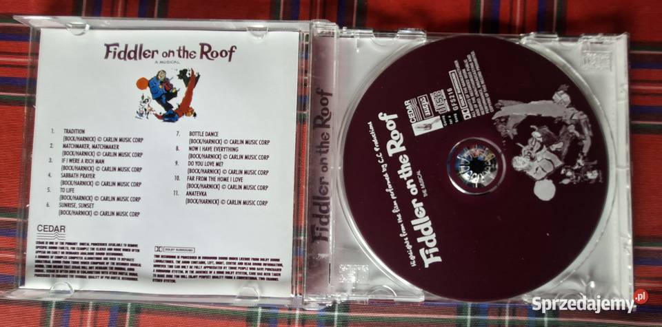 Fiddler on the Roof The MusicalCD