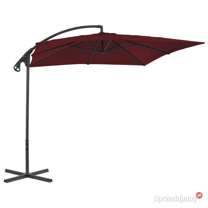 Parasol wiszący ze stalowym słupkiem 250x250 Pozostałe Warszawa