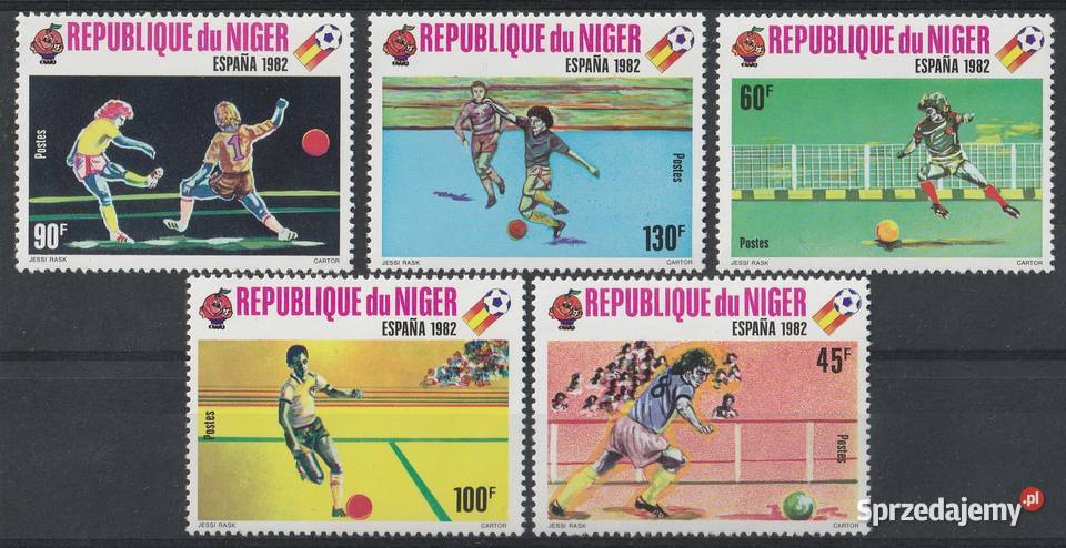 NIGER MŚ MUNDIAL HISZPANIA 1982 CZYSTE łódzkie Łódź sprzedam