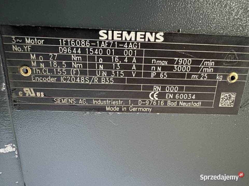 Siemens 1FT60861AF714AG1 Refurbrished Warszawa