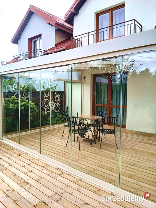 Ścianki szklane szyby drzwi przesuwne tarasowe Lublin