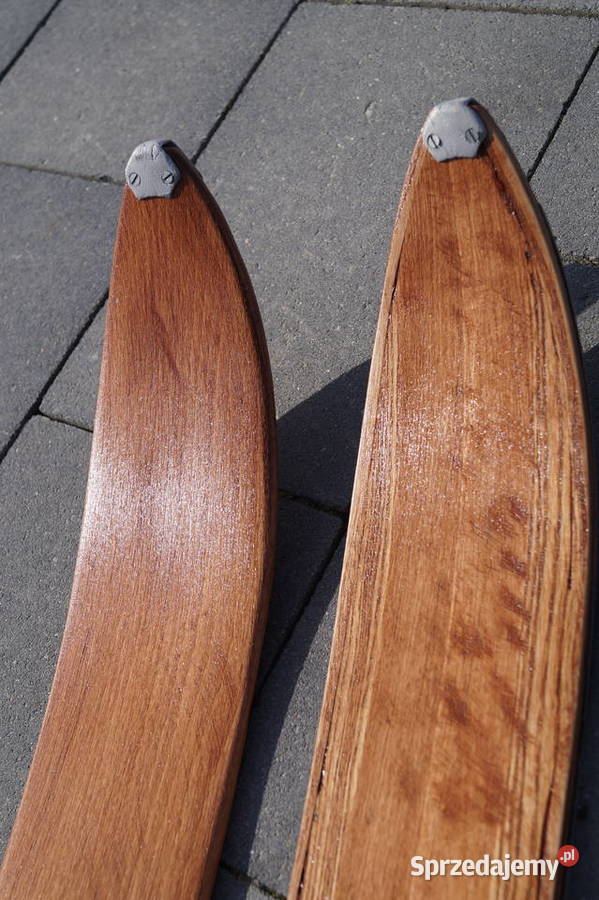 Stare narty drewniane 172 z kijkami Pruchnik sprzedam