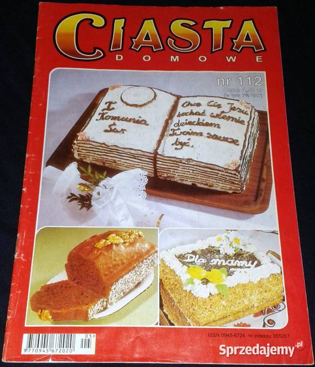 Ciasta domowe 112 2002 Pozostałe Chełm sprzedam