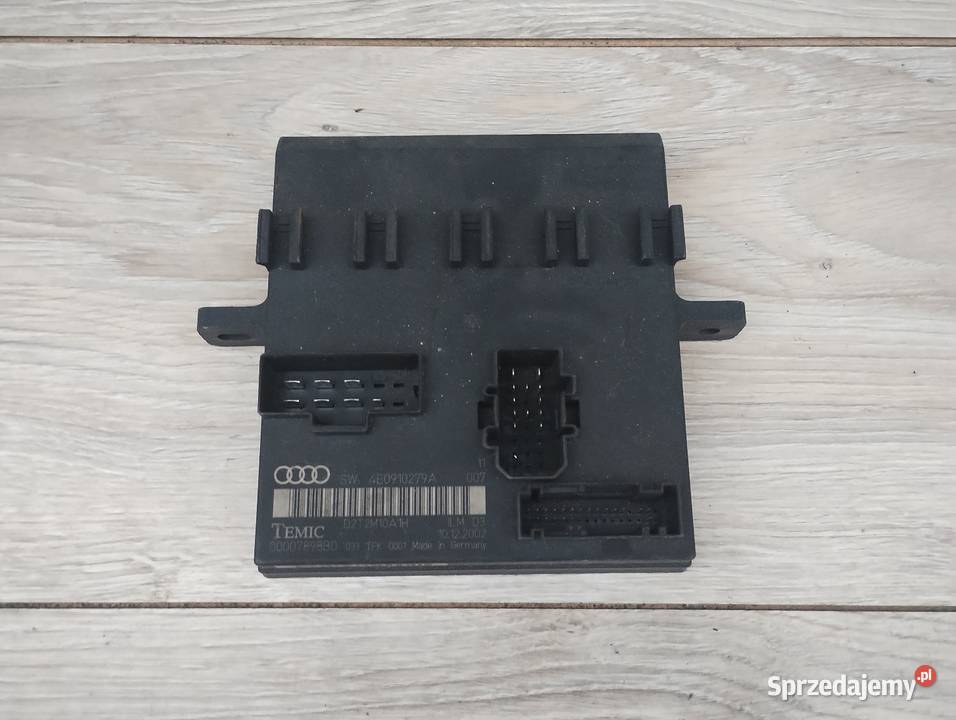 AUDI A8 D3 STEROWNIK MODUŁ ŚWIATEŁ 4E0907279A Gdańsk