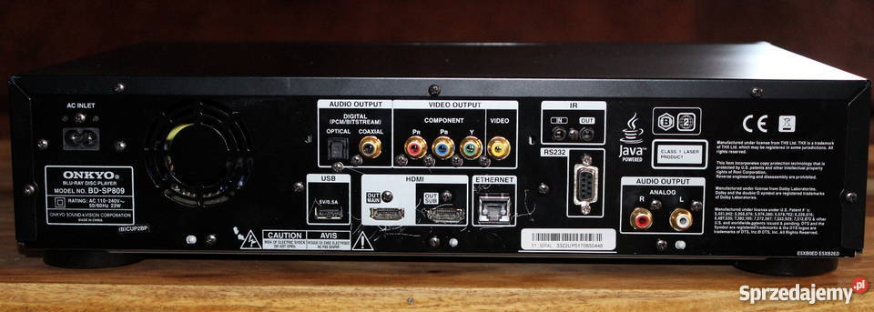 Odtwarzacz BluRay Onkyo BDSP809 Zielona Góra