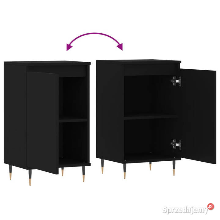 Szafki 2 czarne 40x35x70 materiał drewnopochodny Warszawa