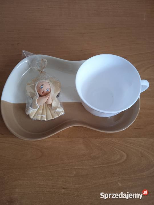 Zestaw 15 filiżanka aniołek podstawka Kraków