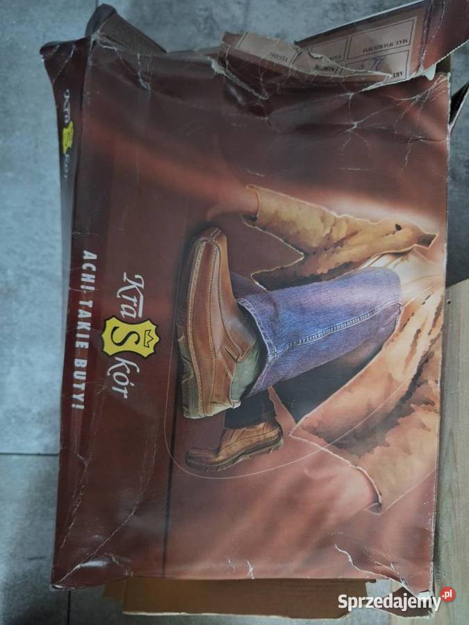 Okazja Eleganckie męskie buty 42 zimowe ze skóry skóra podkarpackie Nisko