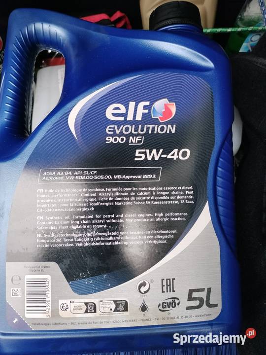 Sprzedam olej elf 5w40 5l i filtr oleju do małopolskie Kraków