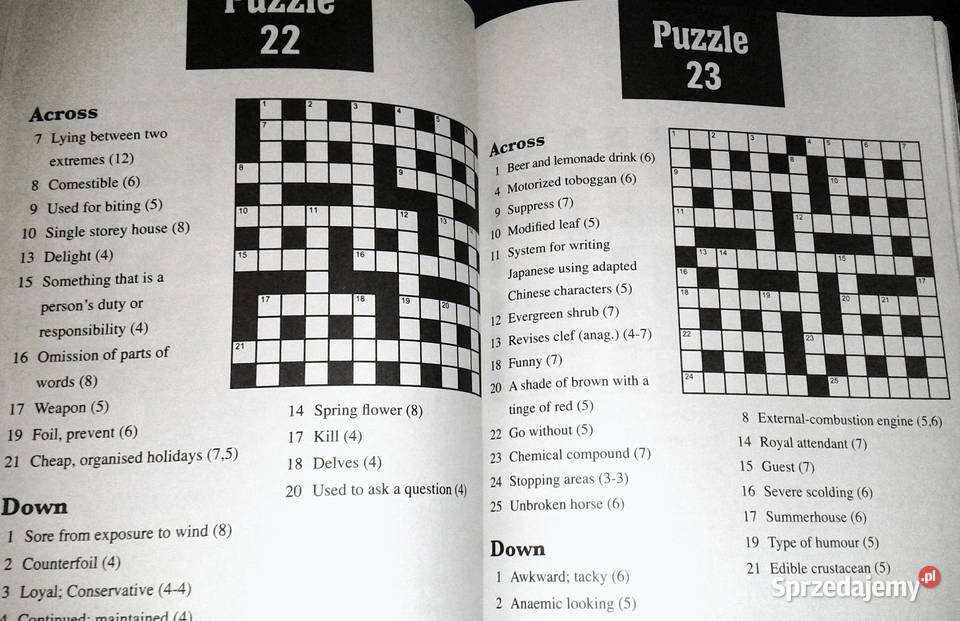 Amazing Crossword Puzzles Peter Haddock Pozostałe Chełm sprzedam