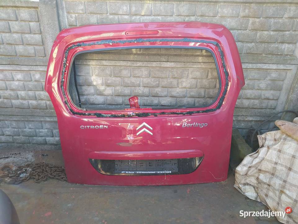 Klapa tył Citroen Berlingo II Zagnańsk