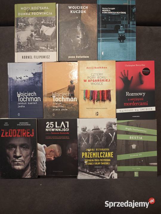 11 książek reportaże kryminały literatura polska sprzedam