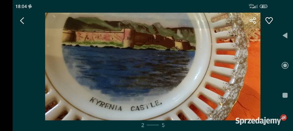 Talerz kolekcjonerski ażurowy porcelana Japonia dolnośląskie