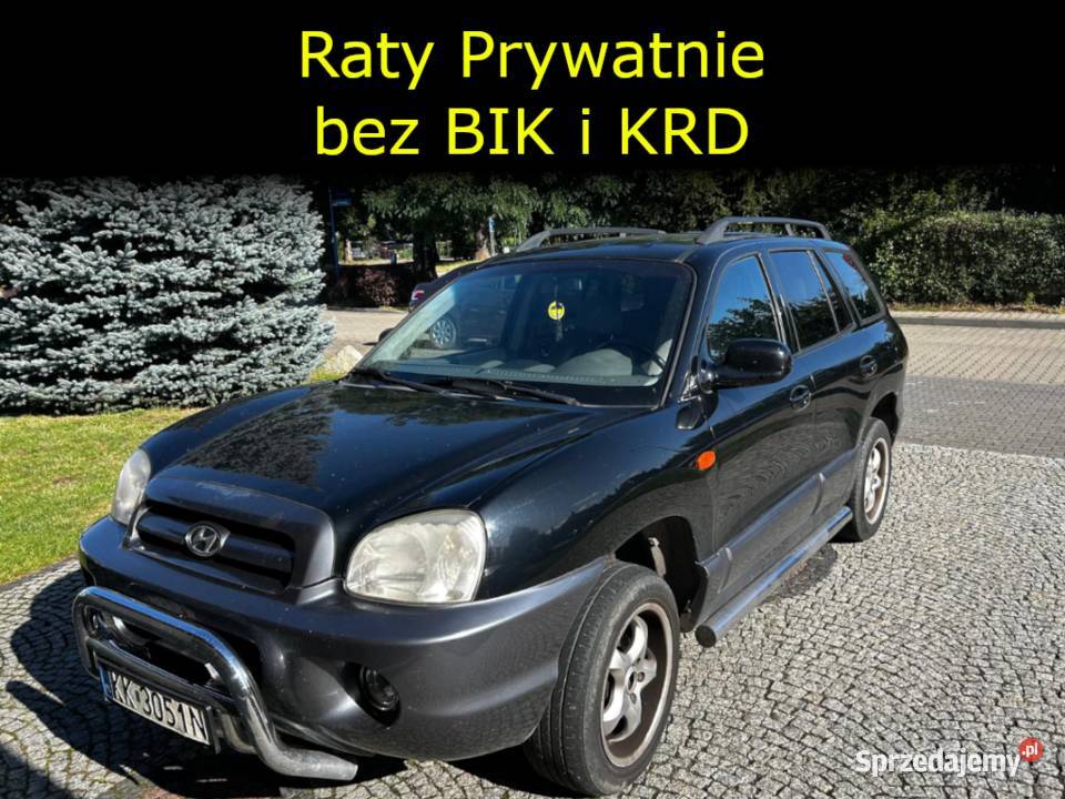 Raty Prywatnie Hyundai Santa Fe 24 4WD FV 23 klimatyzacja sprzedam