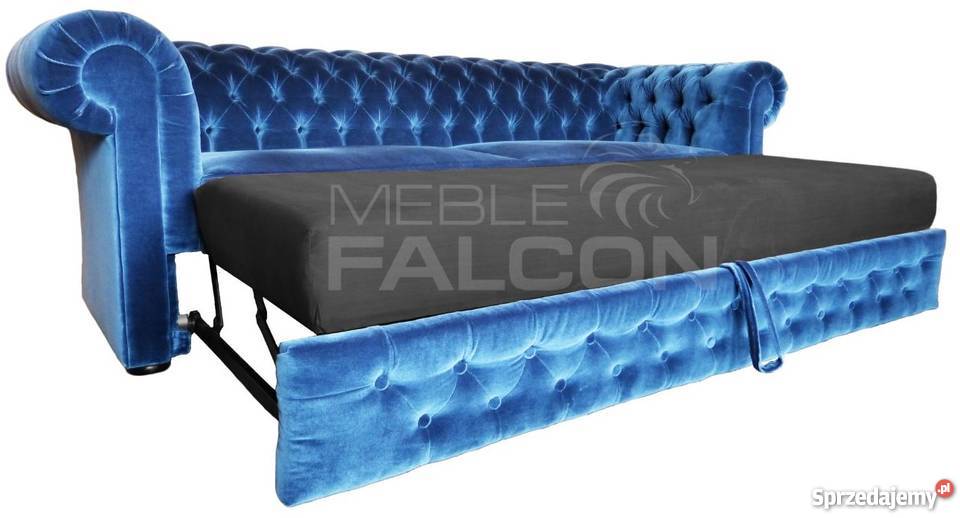 Pikowana sofa Chesterfield Elizabeth z funkcją Warszawa