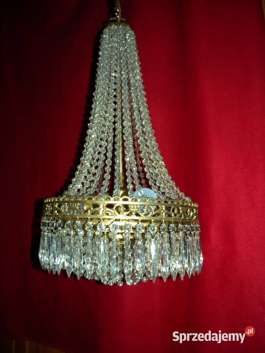 Żyrandol kryształowy Maria Theresa z sopelkami śląskie Katowice