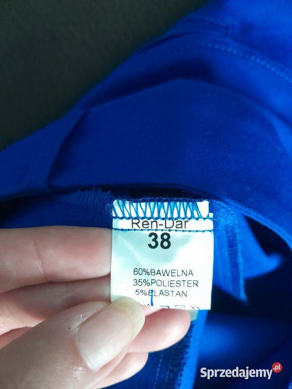 Spodnie chabrowe rozmiar 38 Bez wzoru Moda i Styl Siewierz