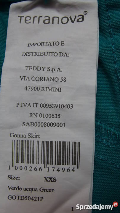 Spódniczka spódnica zielona jeansowa jeans Toruń