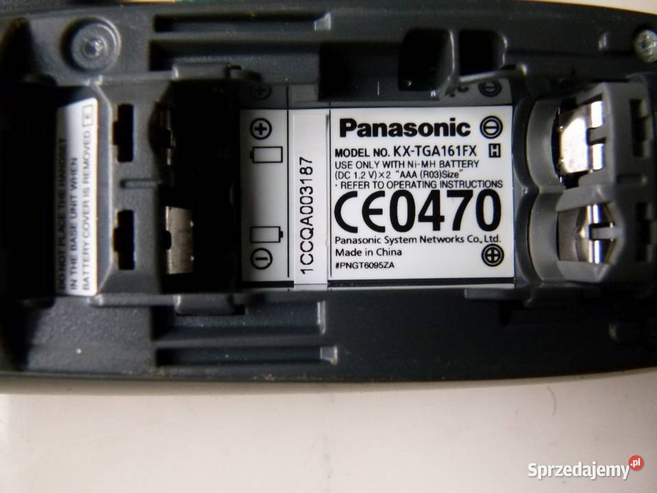 Telefon analogowy Panasonic KXTGA161FX Telefony bezprzewodowe Zamość