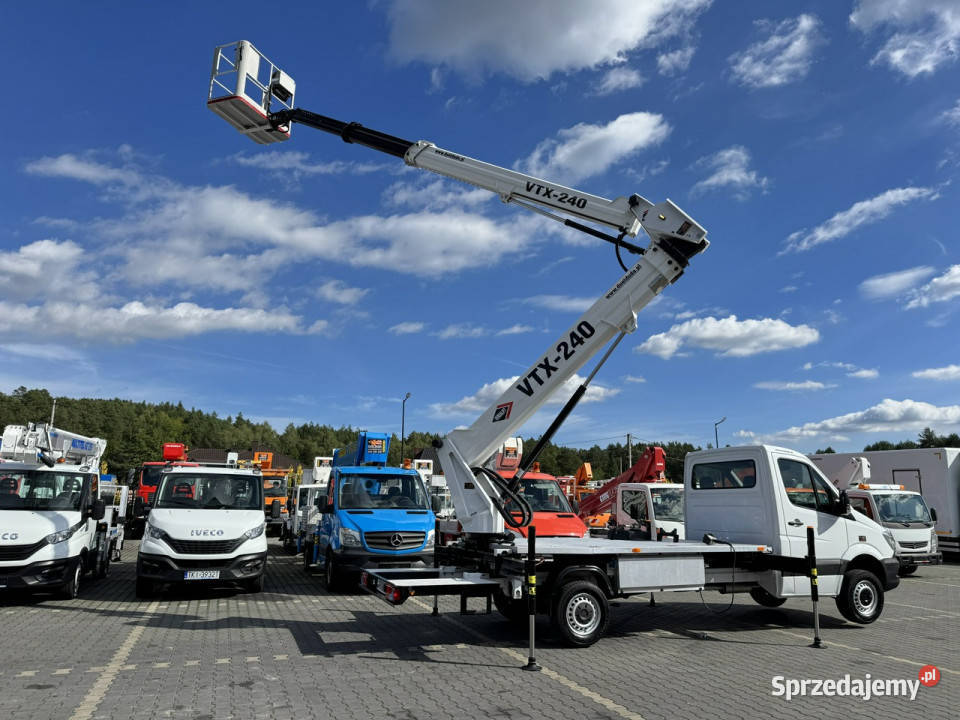 Mercedes Sprinter Zwyżka Podnośnik Koszowy podgrzewane fotele Motoryzacja Widełki