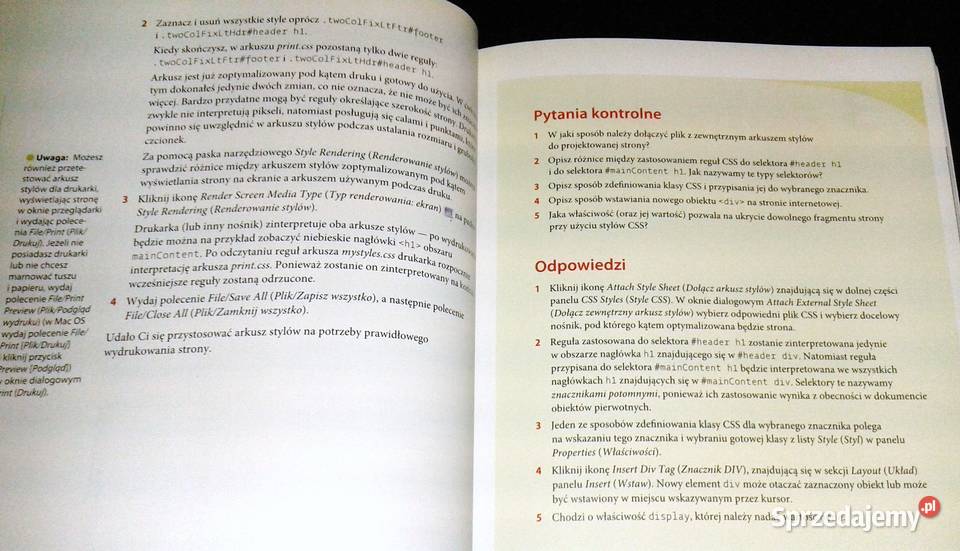 Adobe Dreamweaver CS4CS4 Oficjalny podręcznik sprzedam