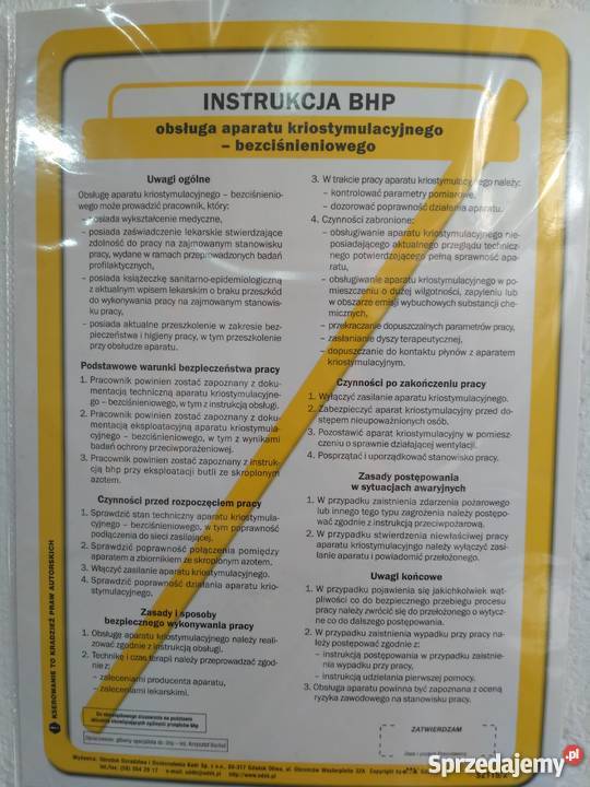 Sprzedam Urządzenie do KRIOTERAPII Stan idealny Wyposażenie szpitali i gabinetów Garwolin