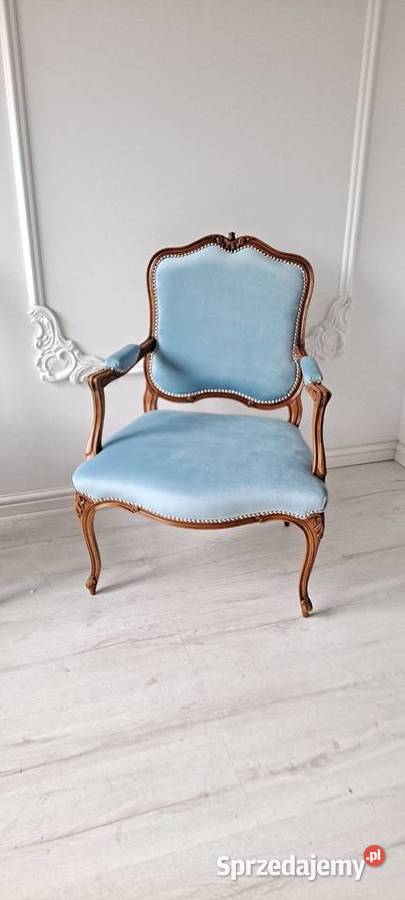 Stylowt fotel krzesło Ludwik Ludwikowskie 64cm Szczecin