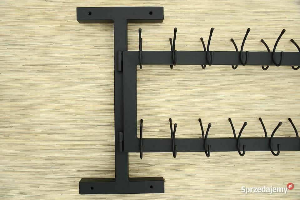 WIESZAK SKŁADANY NA ZAWIASACH DO SZATNI METALOWY 30cm Siepraw