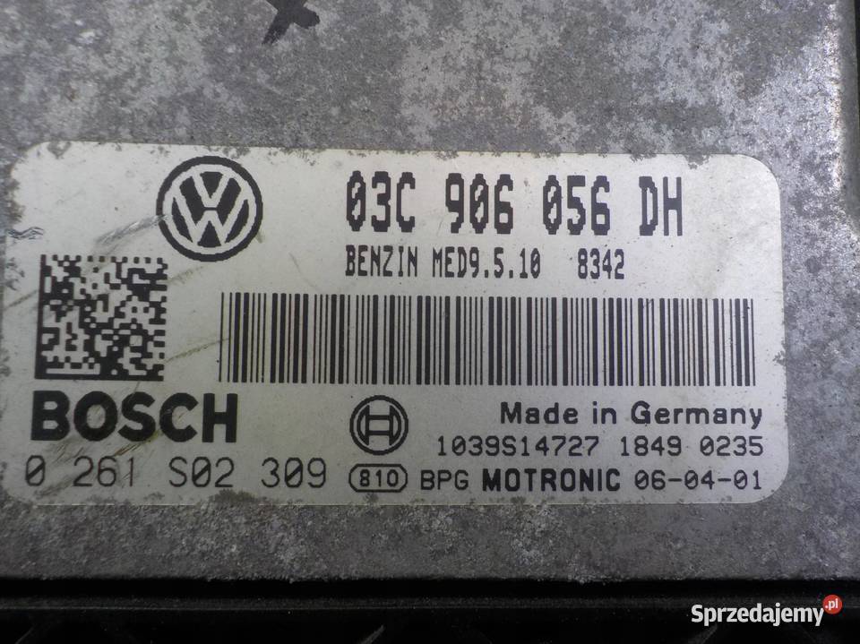 VW GOLF PLUS 16 FSI 06r sterownik komputer osobowe