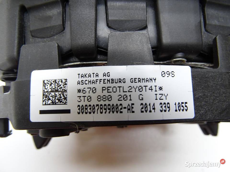 PODUSZKA POWIETRZNA AIRBAG KIEROWCY 3T0880201G sprzedam