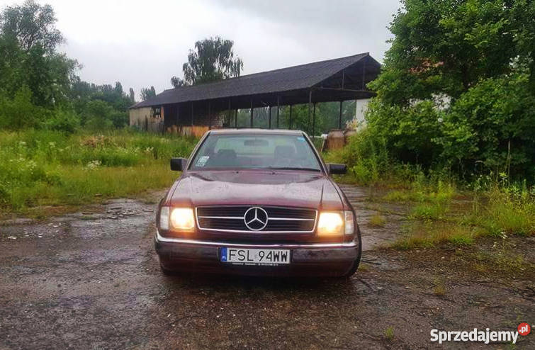 Mercedes c124 Coup 23 piękny unikatowe bordowe Poznań