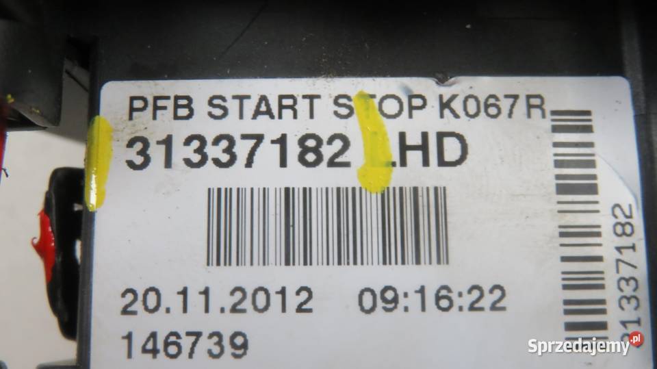 MODUŁ STEROWNIK PFB VOLVO V60 I D3 30659092