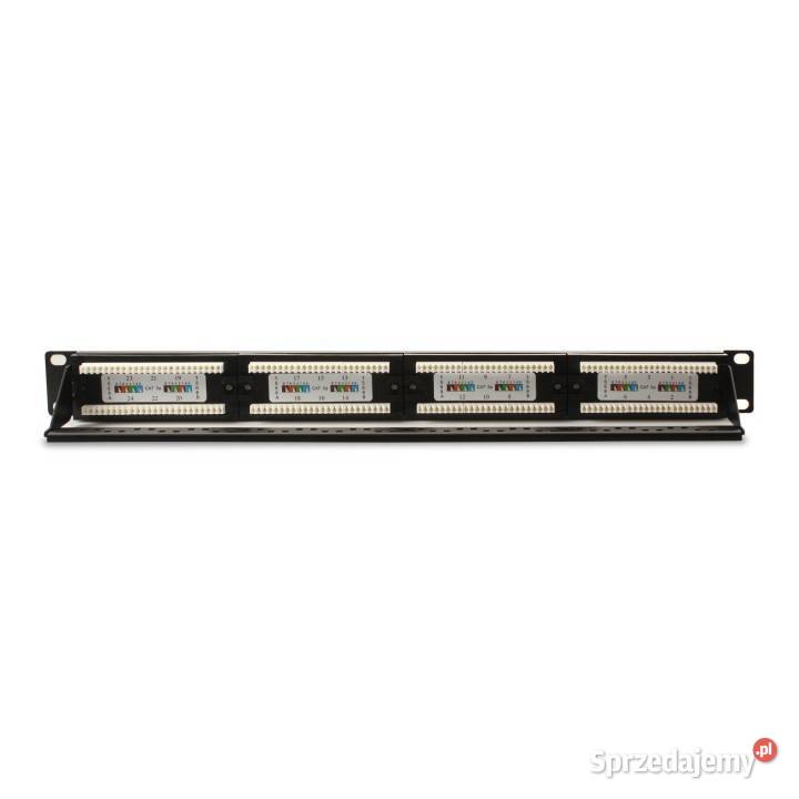 PATCH PANEL UTP CAT5E 24 PORTY PGF5EUTP24B4 Knurów sprzedam