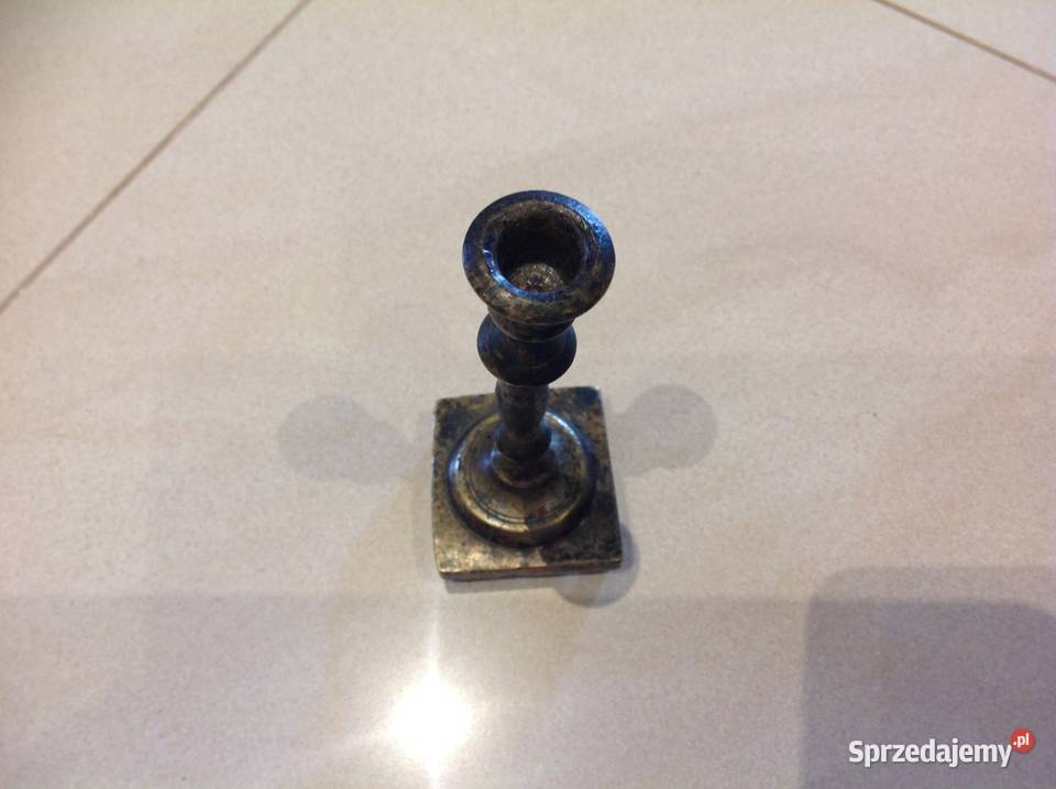 Stary Świecznik Mosiężny Nowa Sól