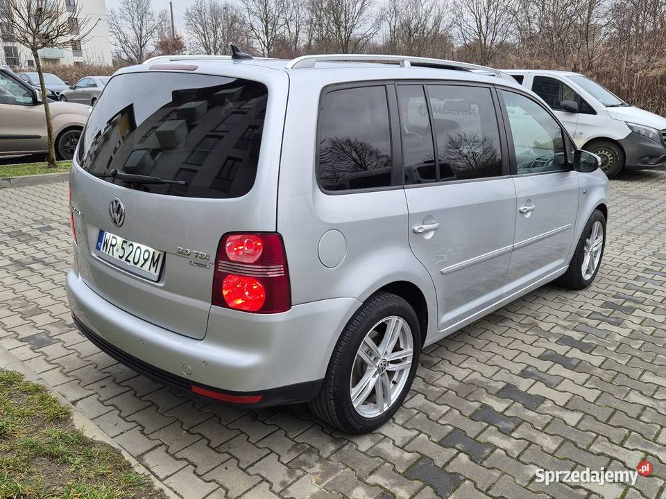 VW TOURAN 20 TDI RLINE HIGHLINE NAVI RNS SKÓRA lakier metallic mazowieckie Radom