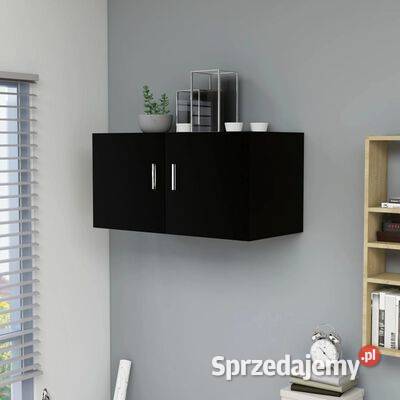 vidaXL Szafka ścienna czarna 80x39x40 materiał Warszawa
