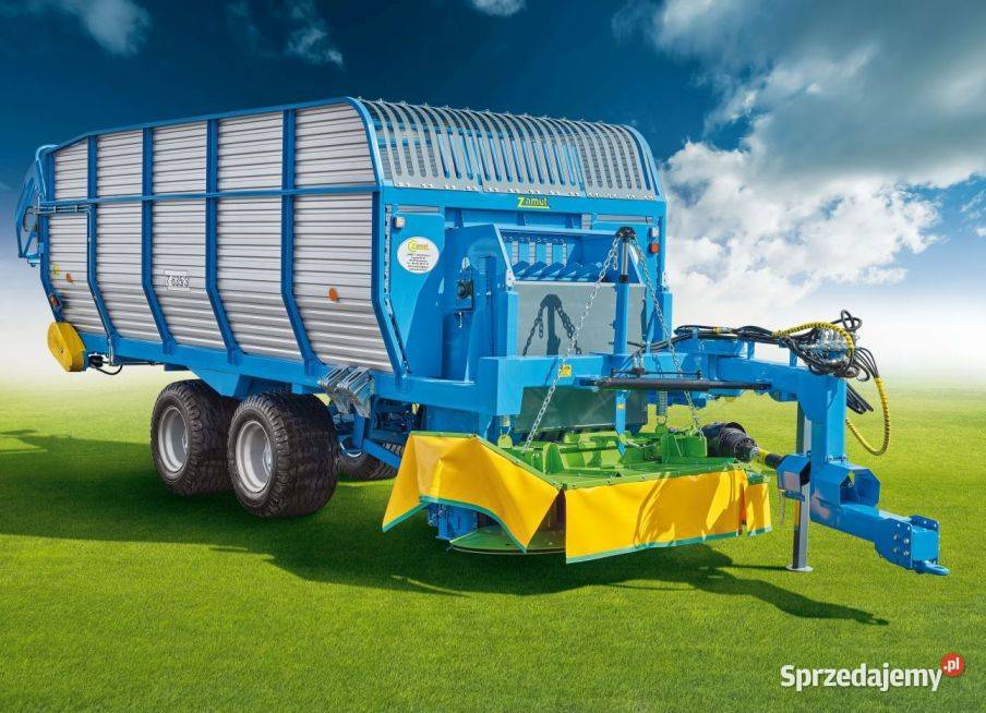 Przyczepa samozbierająca ścinacz zielonek Zamet Przyczepy rolnicze Rogóźno