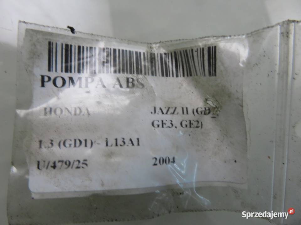 POMPA ABS HONDA JAZZ II GD GE3 GE2 044001396 sprzedam
