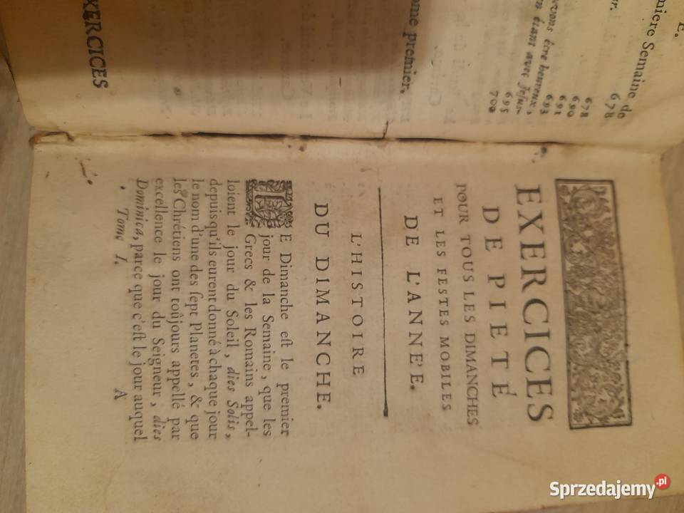 Starodruk francuski 1726 Rudnik nad Sanem