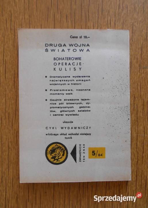 Żółty Tygrys Samotni przeciw Kriegsmarine 584 miękka sprzedam