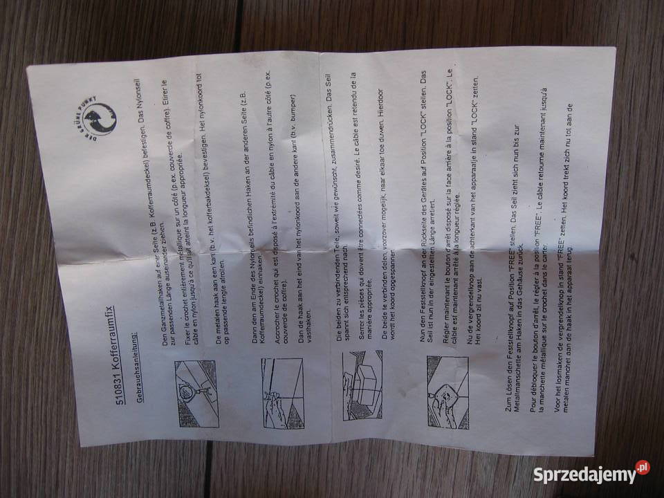 Linka zwijana uchwyt urządzenie trzymające klapę Przemyśl